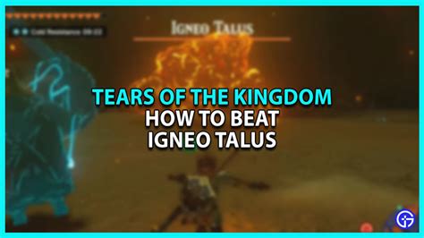 How To Beat Igneo Talus In Zelda TOTK - Gamer Tweak