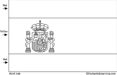 Spain Flag Coloring Page - Coloring Home