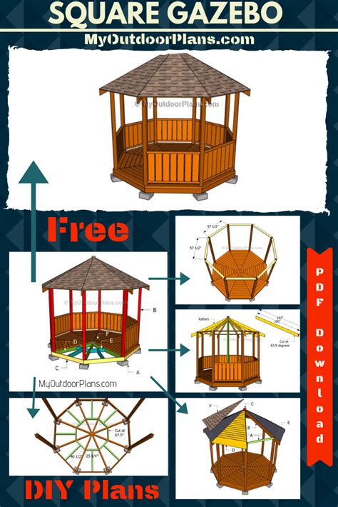 Free Octagonal Gazebo Plans | DIY Gazebo Blueprints