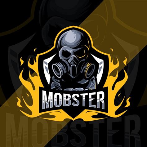 Premium Vector | Mobster mascot logo esport template design