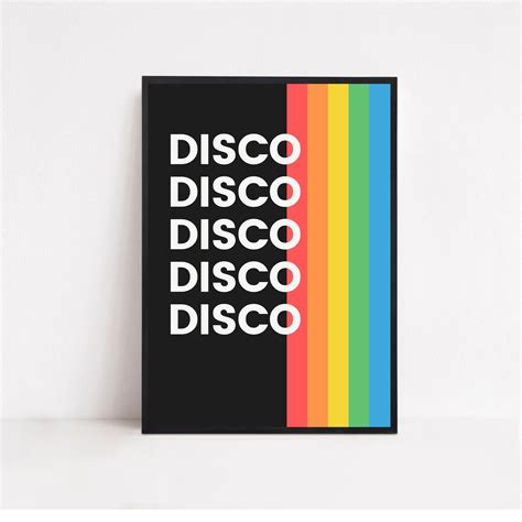 Disco, Disco, Disco. Downloadable Wall Art Print Perfect for Kitchen Disco Vibes. - Etsy