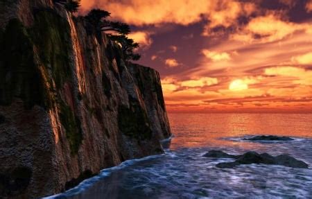 CLIFFSIDE SUNSET - Sunsets & Nature Background Wallpapers on Desktop Nexus (Image 1965544)