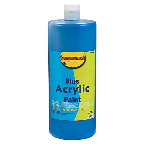 Blue Acrylic Paint 32 Oz - Basic Supplies - 1 Piece - Walmart.com ...