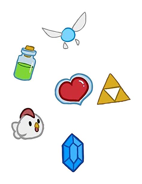 Zelda Items Digital Art by Jeremy Johan - Pixels