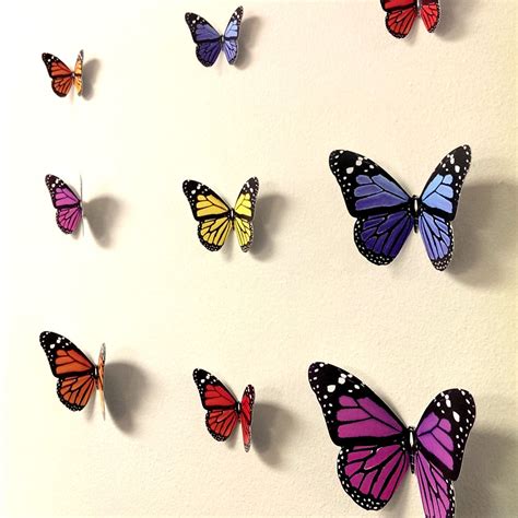 Diy 3d Butterfly Wall Decor - Decor Ideas