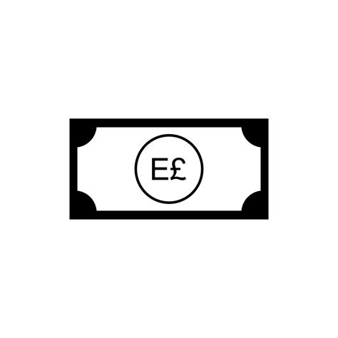 Egypt Currency Icon Symbol, Egyptian Pound, EGP. Vector Illustration ...