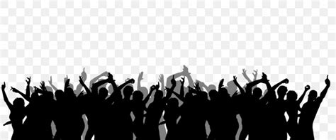 Crowd Silhouette, PNG, 960x400px, Crowd, Black, Black And White, Information, Monochrome ...