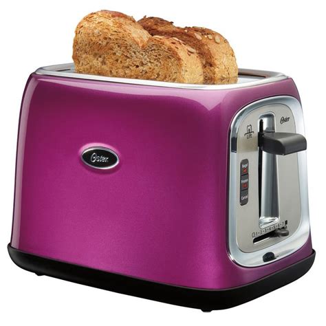 Best oster 2-slice toaster | Toaster, Electric can opener, Purple ...