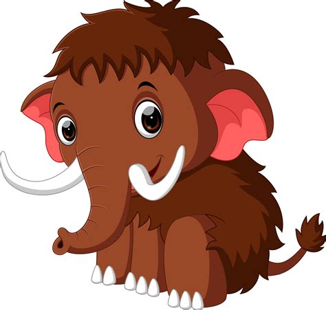 cute mammoth cartoon 7916779 Vector Art at Vecteezy