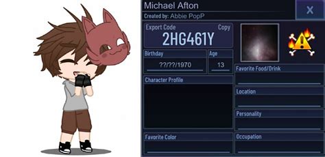 Michael Afton Gacha Club Outfit Ideas ~ Afton Trajes | Giblrisbox Wallpaper