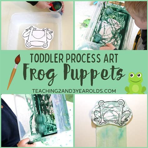 How to Turn a Toddler Frog Craft into a Puppet