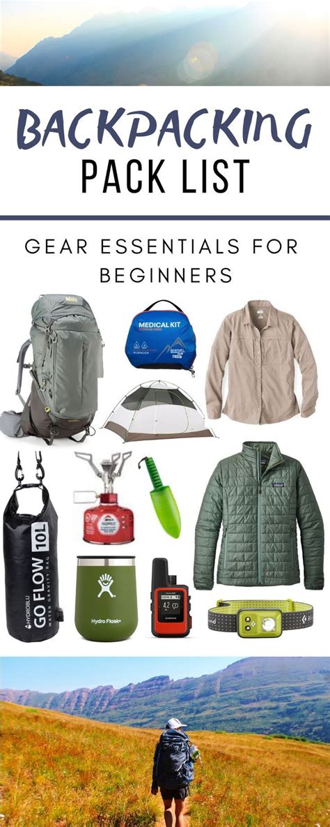 Backpacking Pack List: Gear Essentials For Beginners • Nomads With A Purpose | Backpacking for ...