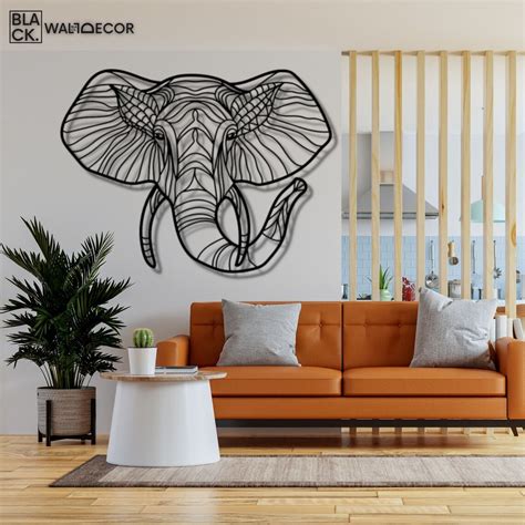 Elephant Wall Decor Metal Wall Hanging Elephant Home Decor - Etsy