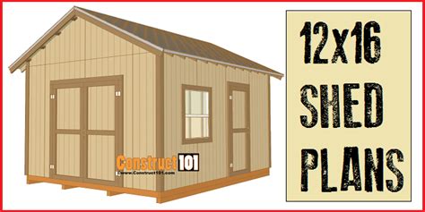 10 X 14 Gable Shed Plans | shed plans free 10x16