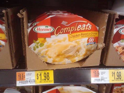 Hormel Compleats Meals are $.98 Each at Walmart!