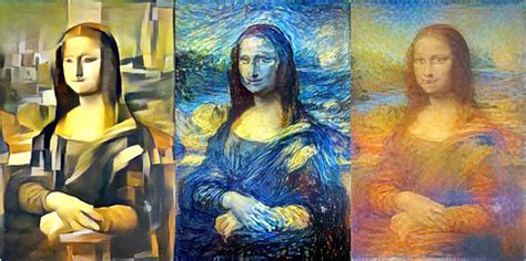 mona lisa + {picasso, van gogh, monet} | Gene Kogan | Flickr