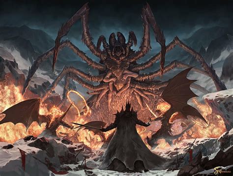 2560x1080px | free download | HD wallpaper: Balrog, demon, Fan Art, J. R. R. Tolkien, Melkor ...