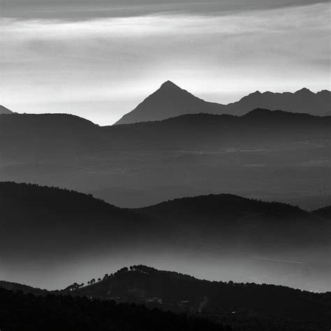 Misty mountains BW Photograph by Guido Montanes Castillo - Pixels