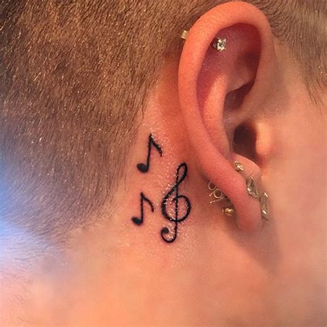 75+ Marvelous Music Note Tattoo-Ideen - für diejenigen, die mit Musik ...