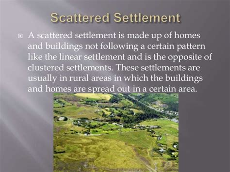 Human settlement patterns