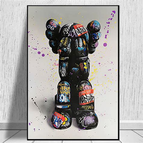 KAWS Graffiti Poster - Etsy