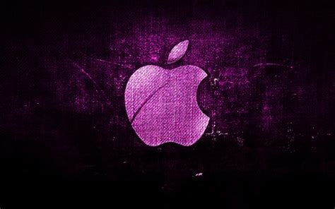 Purple Apple Logo Wallpaper