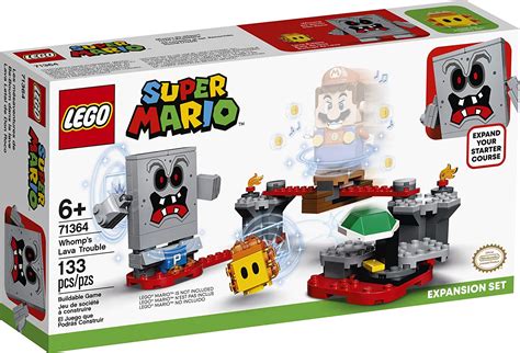 LEGO Super Mario Whomp’s Lava Trouble Expansion Set Building Toy for Creative Kids 71364