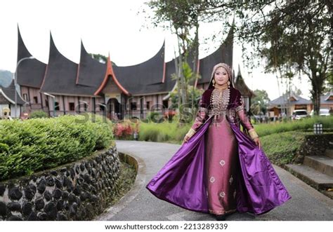 Beautiful Girl Wearing Minangkabau Traditional Clothes Stock Photo ...