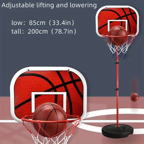 Children's Basketball Rack Toy Can Lift The Shooting Frame Ball Frame Boys And Girls Indoor ...