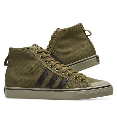 Adidas Nizza Hi Green, Black & Tech Beige | END. (US)