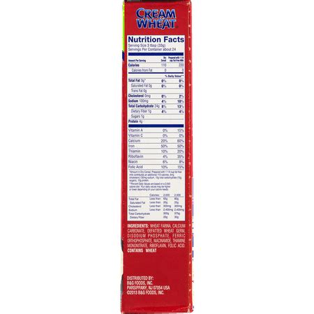 35 Cream Of Wheat Nutrition Facts Label - Labels Design Ideas 2020