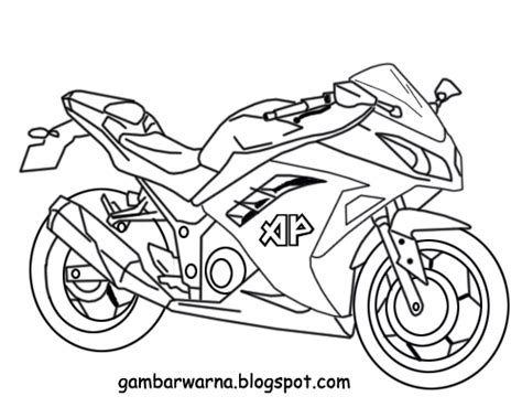 Gambar Mewarnai Motor Sport Belajar Gambar Mobil di Rebanas - Rebanas