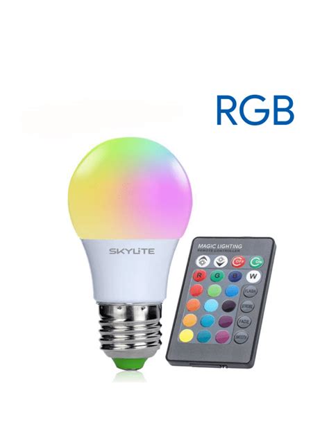 LED RGB Light Bulb with Remote Control | Skylite - Lighting Store