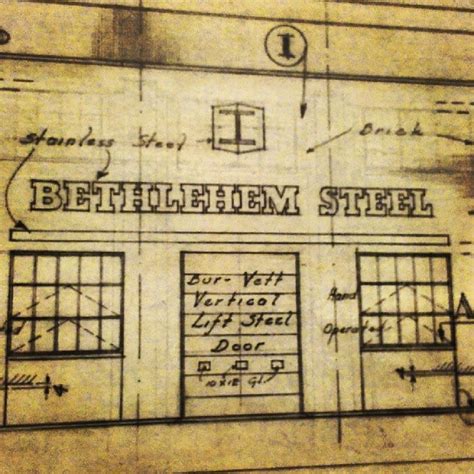 Original Bethlehem Steel blueprints in display at @sands_b… | Flickr