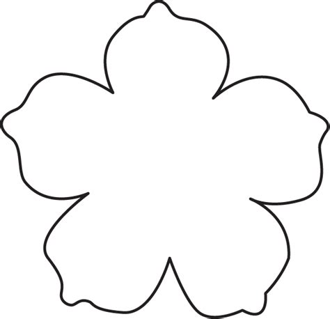 Flower Cut Out Printable - ClipArt Best