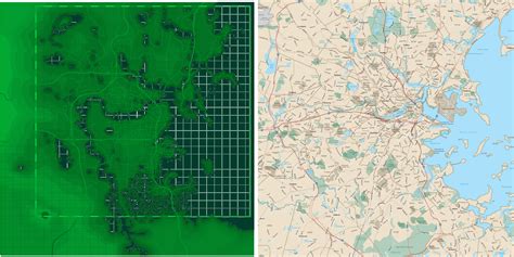 Fallout 4 Boston Map Vs Real Map - Australia Map