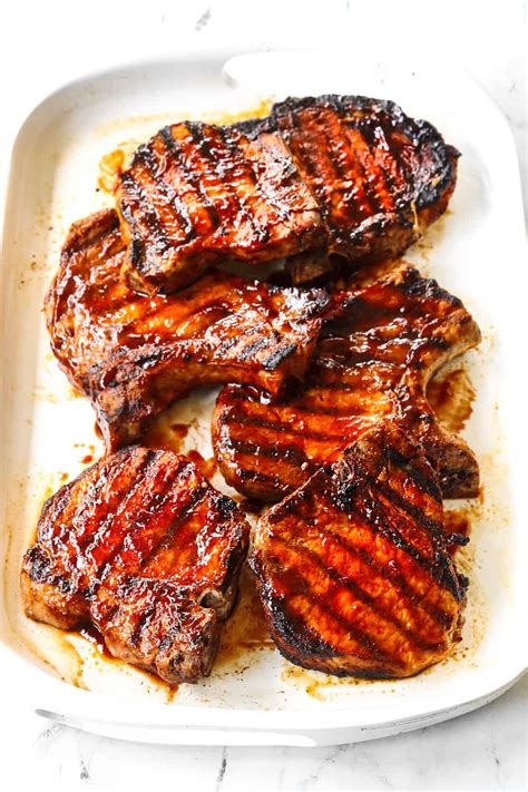 Grilled Pork Chops with BEST Spice Rub and BBQ Sauce!