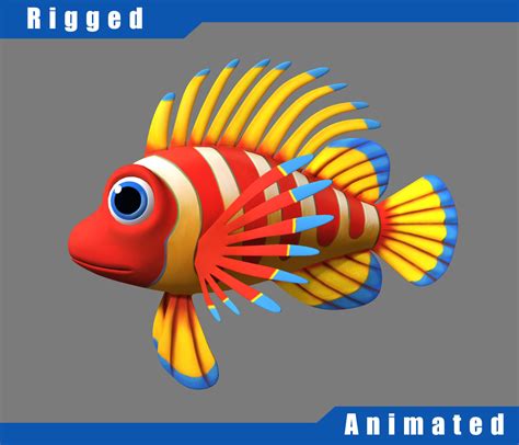 Cartoon Fish04 Rigged 3D model animated rigged | CGTrader