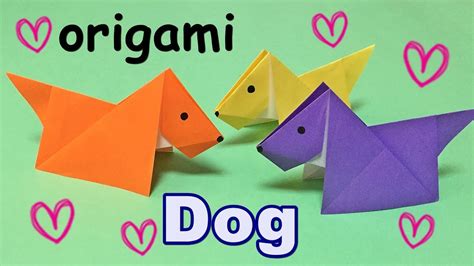 Origami Easy for Kids but Cool, How to Make a Paper Dog, Origami Animal Dog Tutorial