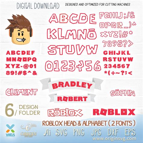 Roblox Font Roblox Font Svg Roblox Logo Svg Roblox Digital Etsy 10th ...