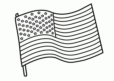 Coloring Page United States Flag - EliezerilMccormick