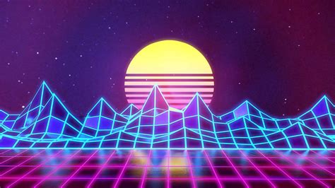 Retro Neon Lights Wallpaper - Neon lights on the wall.