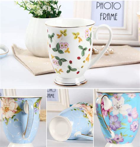 Royal Albert Style Country Flower Fine Bone China Mugs Wholesale