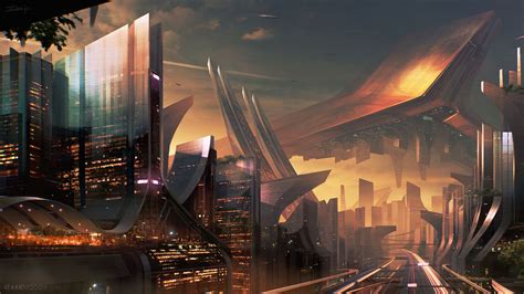 science fiction, City Wallpapers HD / Desktop and Mobile Backgrounds