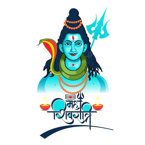 Maha Shivratri Vector PNG Images, Happy Maha Shivratri Shiv Ji Vector Illustration Hindi ...