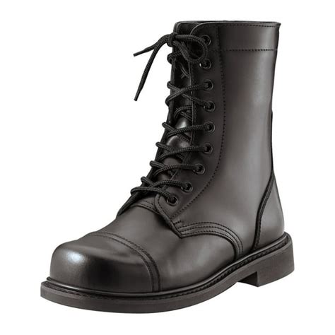 Rothco - Black Military Style Steel Toe Combat or Jump Boots - Walmart.com - Walmart.com