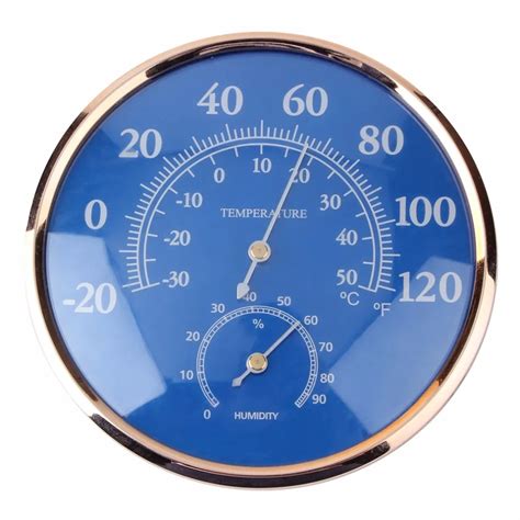 Large Round Indoor Outdoor Thermometer Hygrometer Temperature Humidity Meter Thermometer Tester ...