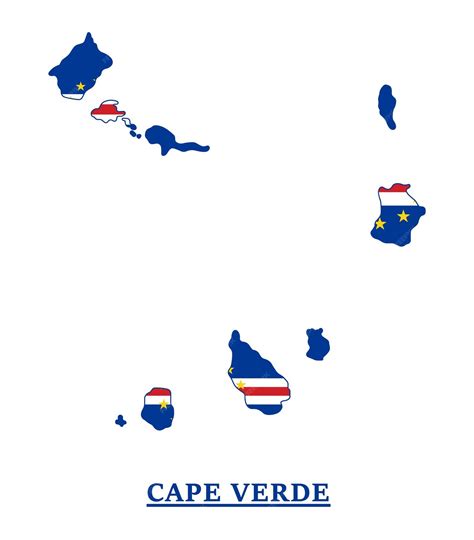 Premium Vector | Cape verde national flag map design, illustration of capo verde country flag ...