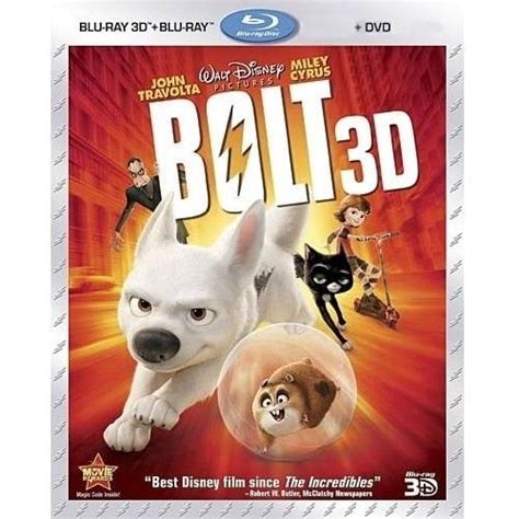 Bolt (Blu-ray 3D + Blu-ray + DVD) (Widescreen) - Walmart.com - Walmart.com