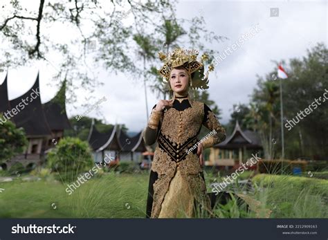 Beautiful Girl Wearing Minangkabau Traditional Clothes Stock Photo ...